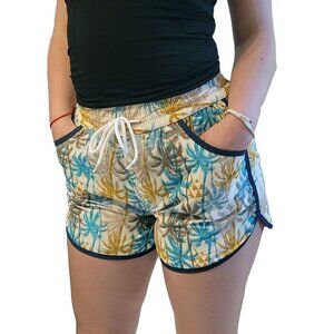 Women's Fashion Beach Shorts, Swim Trunks w Pockets, Palm Trees